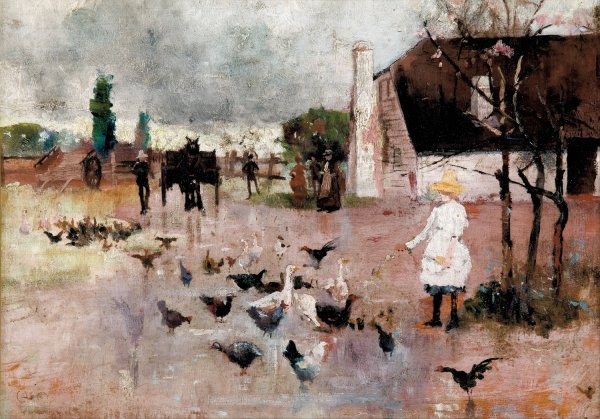 Main Product Photo of Tea-time  Painting by Charles Conder