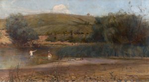 The Yarra, Heidelberg by Charles Conder Oil Painting