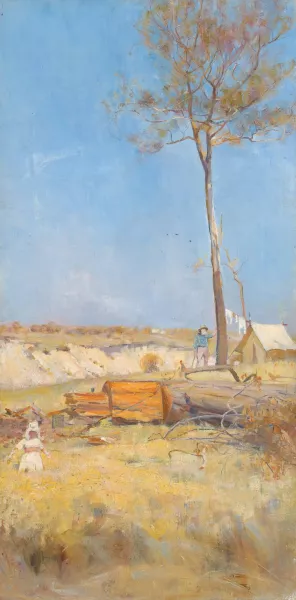 Under a southern sun Oil painting by Charles Conder