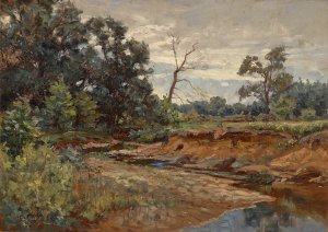 Indiana Woodland by Charles Conner Oil Painting