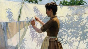 Shadows by Charles Courtney Curran Oil Painting