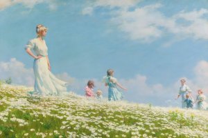 Summer by Charles Courtney Curran Oil Painting
