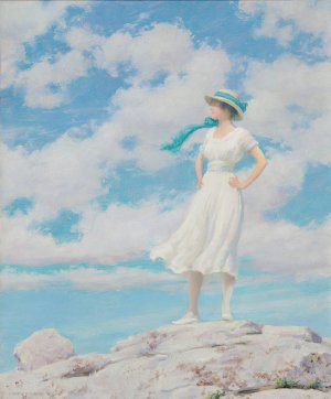 Summy Sky by Charles Courtney Curran Oil Painting