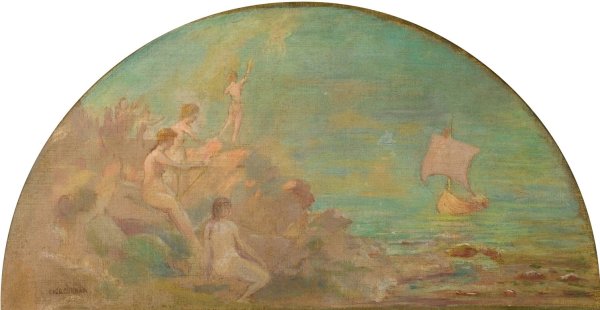 Main Product Photo of The Sirens  Painting by Charles Courtney Curran