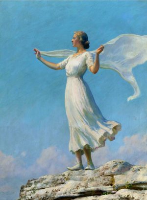 The South Wind by Charles Courtney Curran Oil Painting
