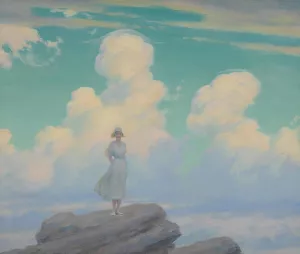 The Veiled Cloud Oil painting by Charles Courtney Curran