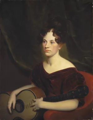 Cora Livingston by Charles Cromwell Ingham Oil Painting