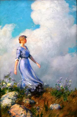 Billows by Charles Curran Oil Painting