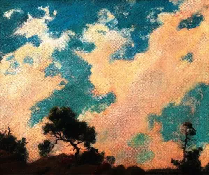 Earth and Sky by Charles Curran Oil Painting