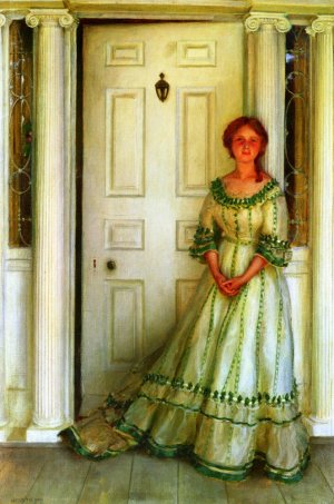Emily - Before the War Oil painting by Charles Curran