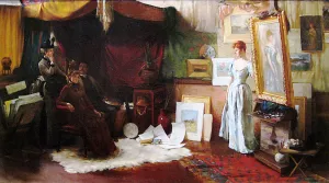 Fair Critics painting by Charles Curran