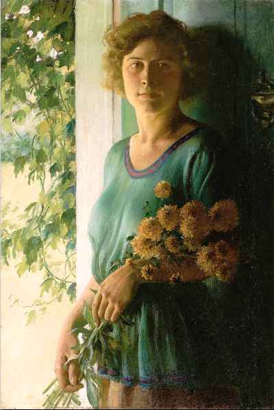 Main Product Photo of Golden Glow Painting by Charles Curran