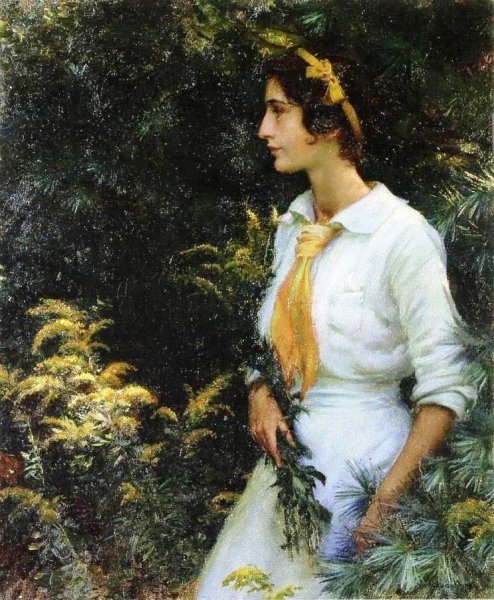 Main Product Photo of Goldenrod Painting by Charles Curran