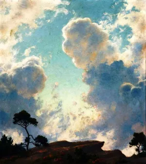 Lake Maratanza, Morning Clouds by Charles Curran - Oil Painting Reproduction