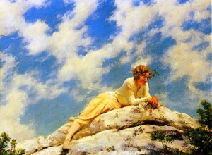 Ragged Clouds by Charles Curran Oil Painting