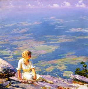 Sunshine and Haze by Charles Curran Oil Painting