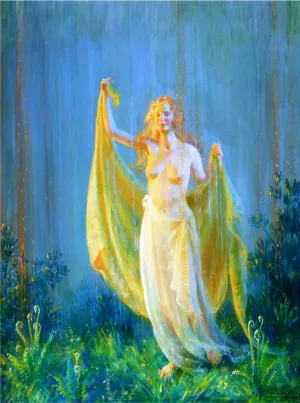 Sunshine and Rain by Charles Curran Oil Painting