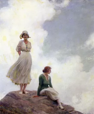 The Boulder by Charles Curran Oil Painting