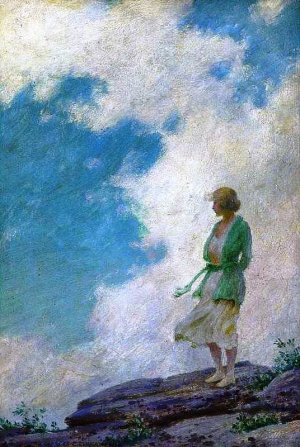 The Green Jacket by Charles Curran Oil Painting