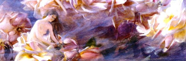 The Scent of the Rose by Charles Curran - Hand-Painted Oil Painting Reproduction