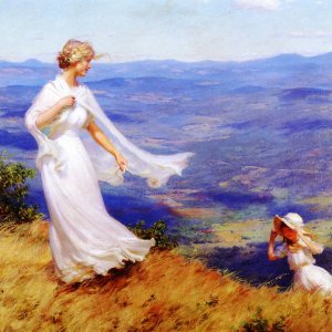 The West Wind by Charles Curran Oil Painting