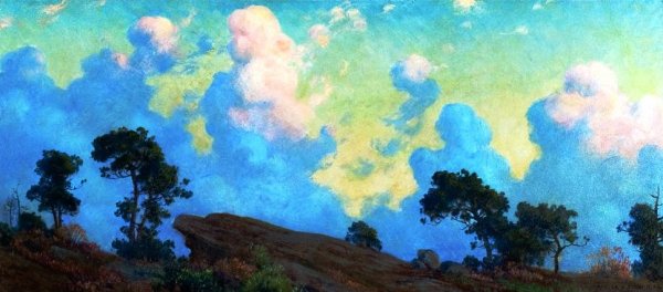 Main Product Photo of Twilight Procession Painting by Charles Curran