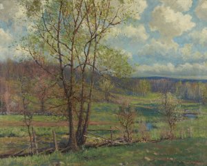 New England Spring by Charles Curtis Allen Oil Painting