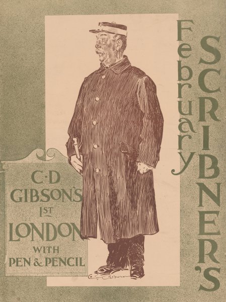 Main Product Photo of February Scribner's  Painting by Charles Dana Gibson