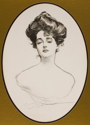 Gibson Girl by Charles Dana Gibson Oil Painting