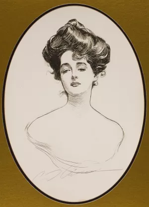 Gibson Girl by Charles Dana Gibson Gibson Girl by Charles Dana Gibson Oil Painting