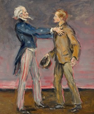 Old Friends Since 1778 by Charles Dana Gibson Oil Painting