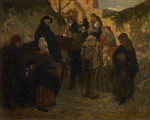 Pilgrimage in Diegem by Charles De Groux Oil Painting