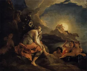 Clytie Transformed into a Sunflower painting by Charles De La Fosse