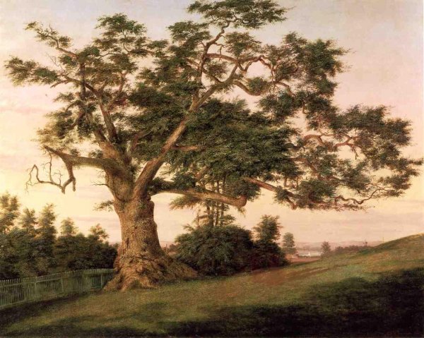 The Charter Oak by Charles De Wolf Brownell - Hand-Painted Oil Painting Reproduction