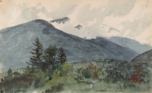 White Mountains from Fernald's Hill by Charles De Wolf Brownell Oil Painting