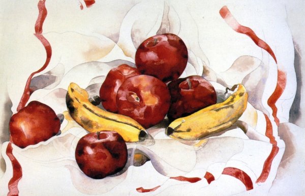 Main Product Photo of Apples and Bananas Painting by Charles Demuth