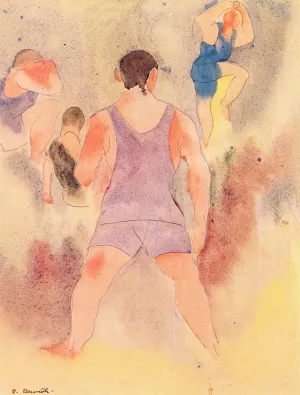Bathers by Charles Demuth Oil Painting