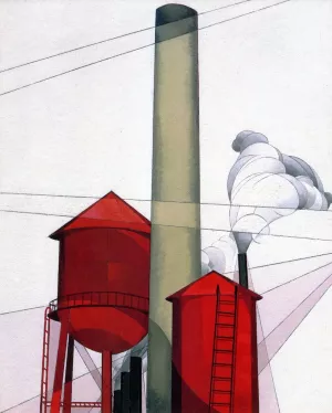 Buildings by Charles Demuth - Oil Painting Reproduction