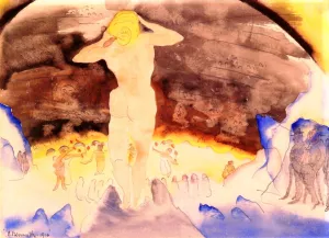 Count Muffat's First View of Nana at the Theater Oil painting by Charles Demuth