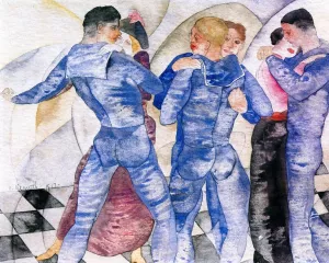 Dancing Sailors by Charles Demuth - Oil Painting Reproduction