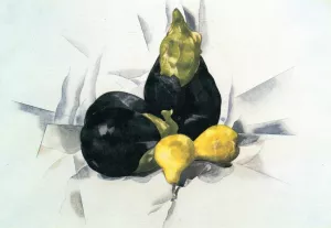 Eggplants and Pears by Charles Demuth Oil Painting