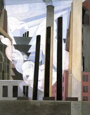 End of the Parade, Coatesville, Pa. by Charles Demuth - Oil Painting Reproduction