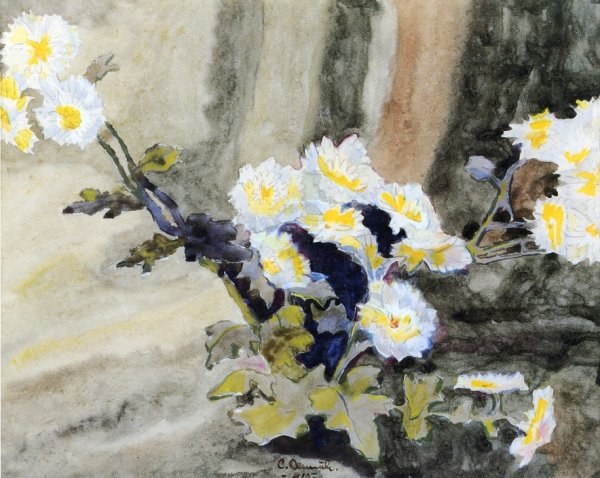 Main Product Photo of Floral Still Life also known as Wild Daisies Painting by Charles Demuth