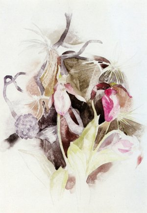 Flowers and Fruit Oil painting by Charles Demuth