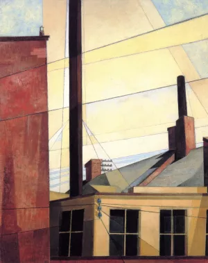 From the Garden of the Chateau by Charles Demuth Oil Painting