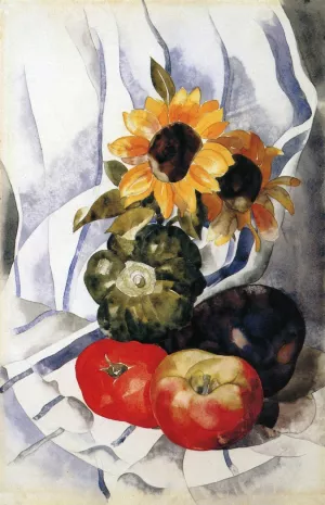 From the Kitchen Garden Oil painting by Charles Demuth