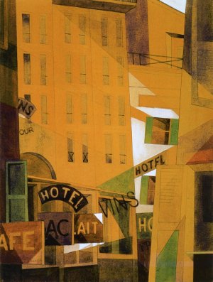 Hotel by Charles Demuth Oil Painting