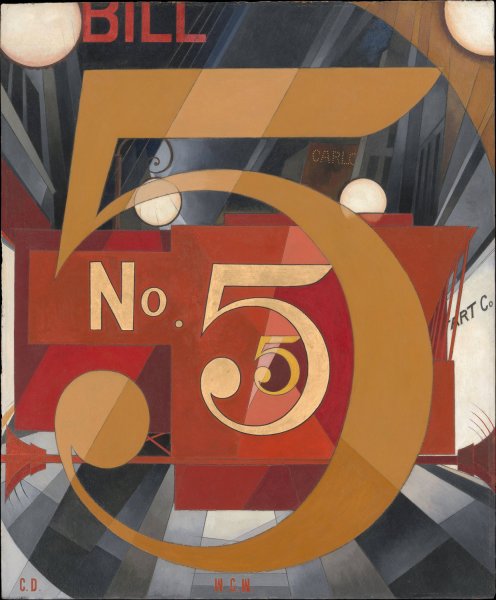 Main Product Photo of I Saw the Figure 5 in Gold  Painting by Charles Demuth
