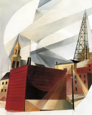 Lancaster by Charles Demuth - Oil Painting Reproduction