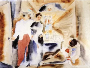 Le Debut de Nana Oil painting by Charles Demuth